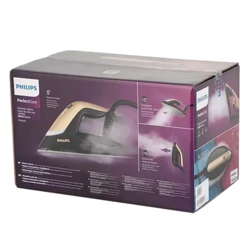 Iron with steam generator Philips PSG8140/80, 2700W, Black | Gold