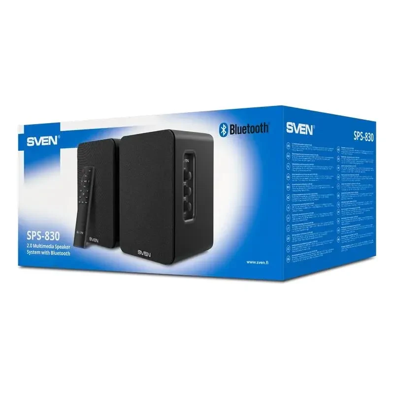 Portable Speakers 2.0 CH SVEN SPS-830, Black 2