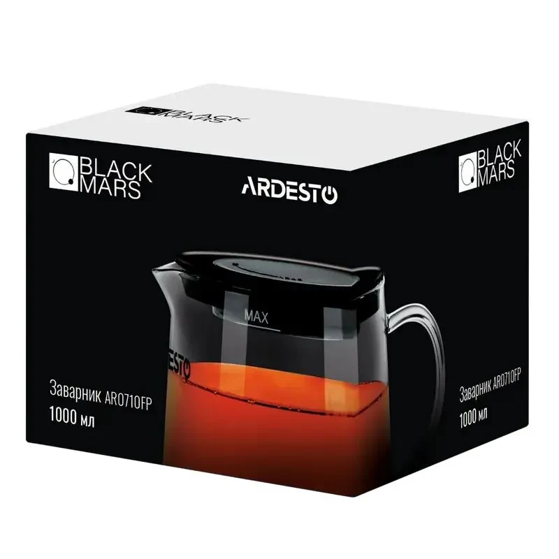 Teapot Ardesto AR0710FP, 1L, Transparent 3