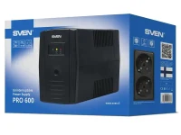 Uninterruptible Power Supply SVEN Pro  600, Line-interactive, 600VA, Tower 3