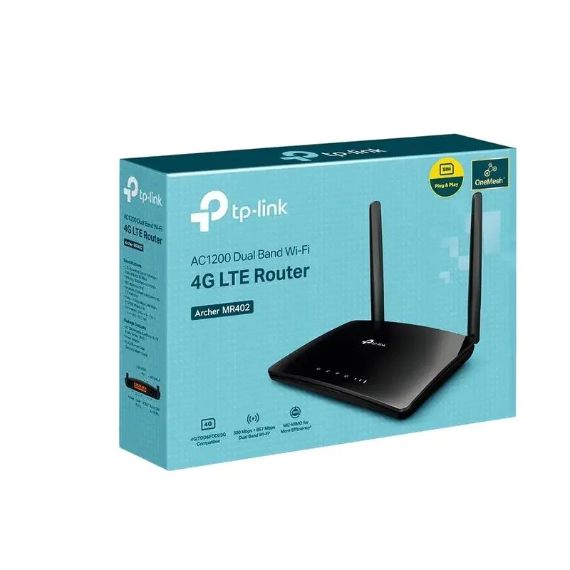 Wireless Router TP-LINK Archer MR402, 4G, Black 4