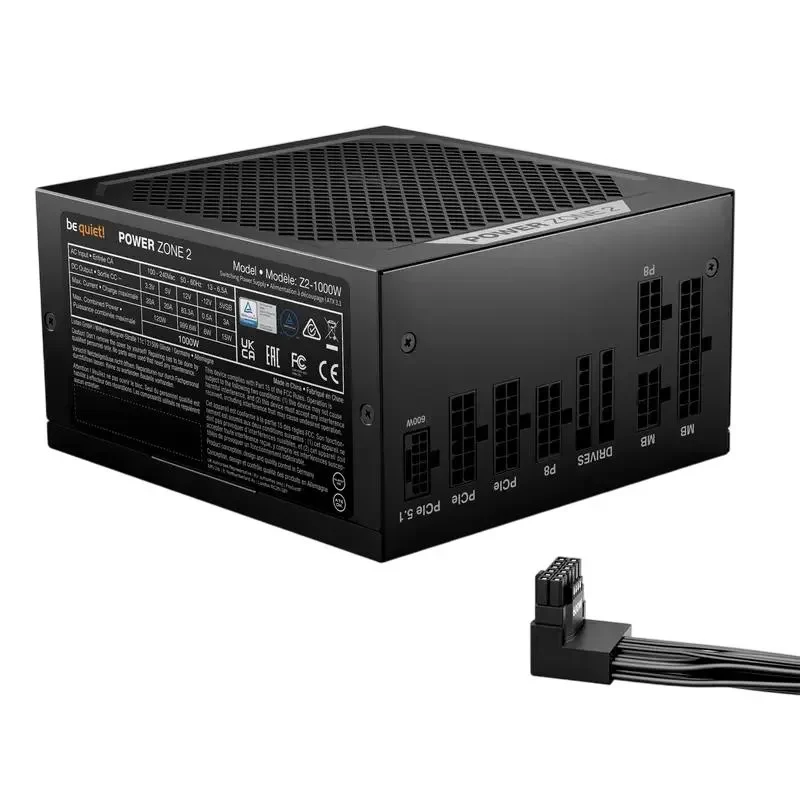 PC Power Supply be quiet! Power Zone 2, 1000W, ATX, Fully Modular 2