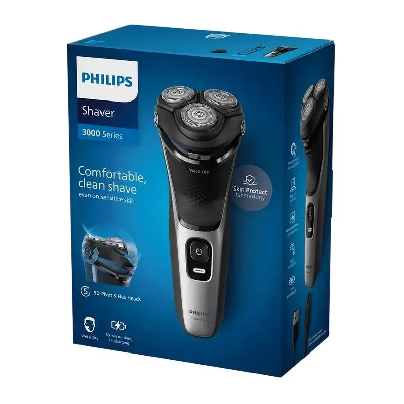 Men's Electric Shaver Philips S3143/00, Black | Silver 3