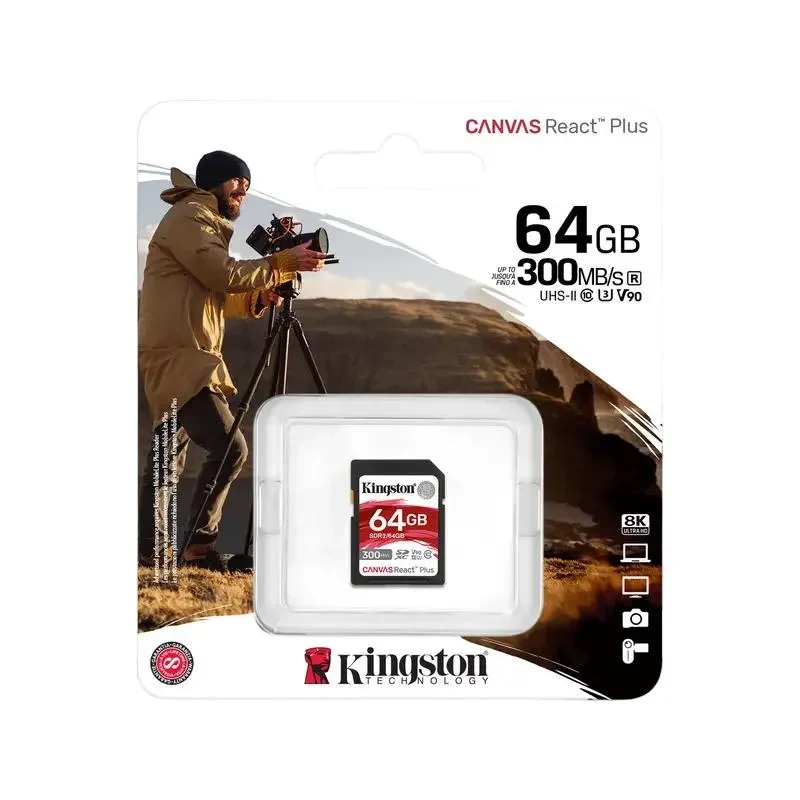 Memory Card Kingston Canvas React Plus, 64GB (SDR2/64GB) 3