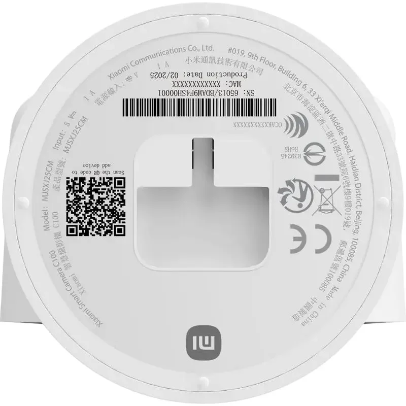 Smart Home Security Camera Xiaomi Home Camera C100, White 5