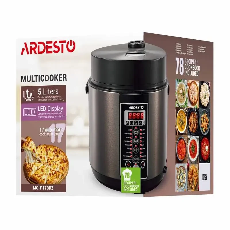 Multicooker Ardesto MC-P17BRZ, Bronze | Black 12