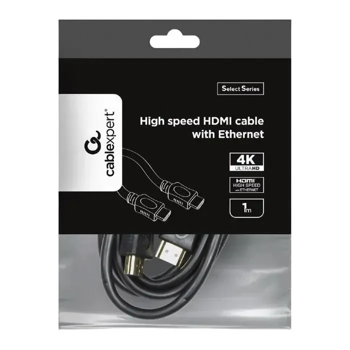 Video Cable Cablexpert CC-HDMI4L-1M, HDMI (M) - HDMI (M), 1m, Black  2