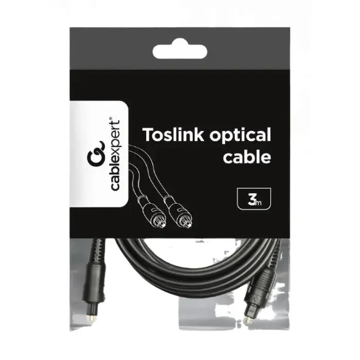 Audio Cable Cablexpert CC-OPT-3M, Toslink - Toslink, 3m, Black 3