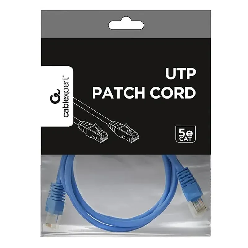 Patch cord Cablexpert PP12-1.5M/B, CAT5e UTP, 1,5m, Blue 2