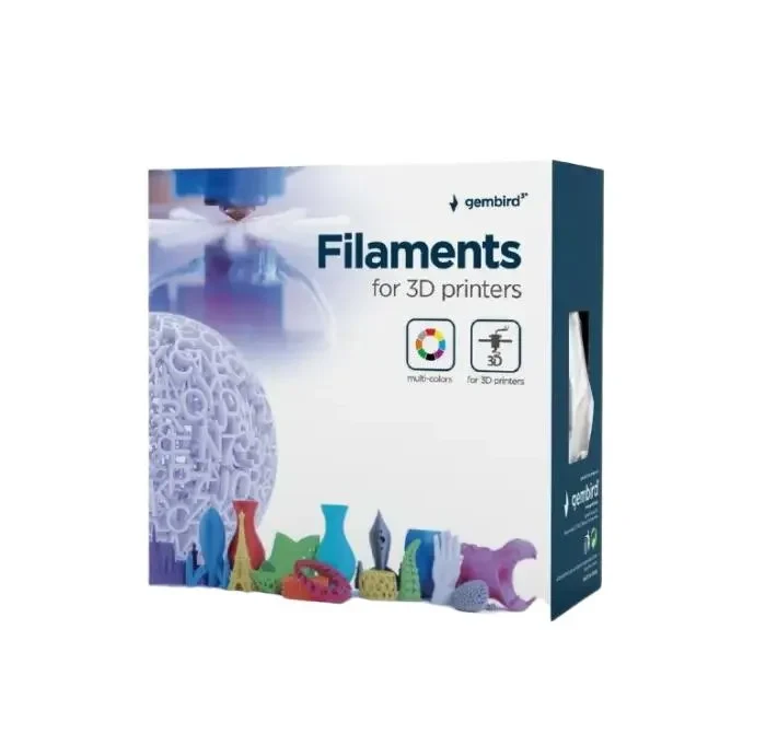 Filament for 3D printer Gembird 3DP-ABS1.75-01-W, ABS, White , 1.75 mm, 1 kg 2