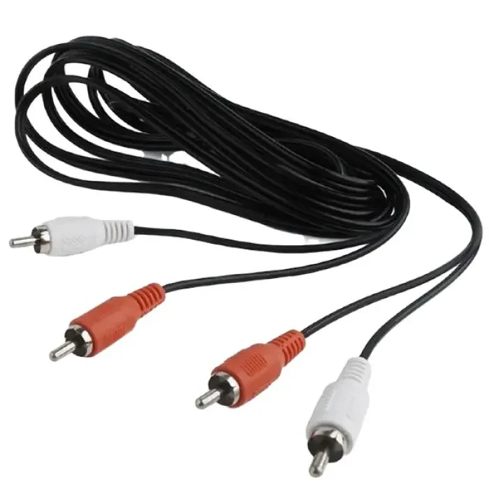 Audio Cable Cablexpert CCA-2R2R-6, 2x RCA (M) - 2x RCA (M), 1,8m, Black 2