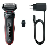 Men's Electric Shaver Braun 51-R1000s, Black | Red