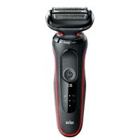 Men's Electric Shaver Braun 51-R1000s, Black | Red 3