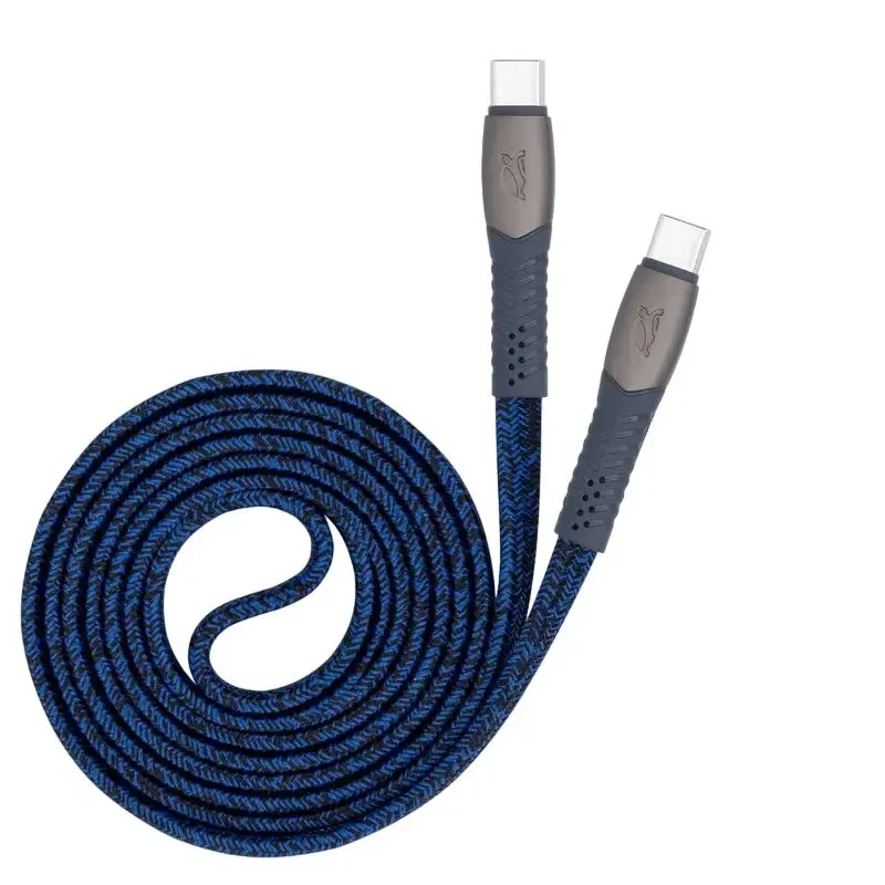 Charge and Data Cable Rivacase PS6105, USB Type-C/USB Type-C, 1,2m, Blue 6