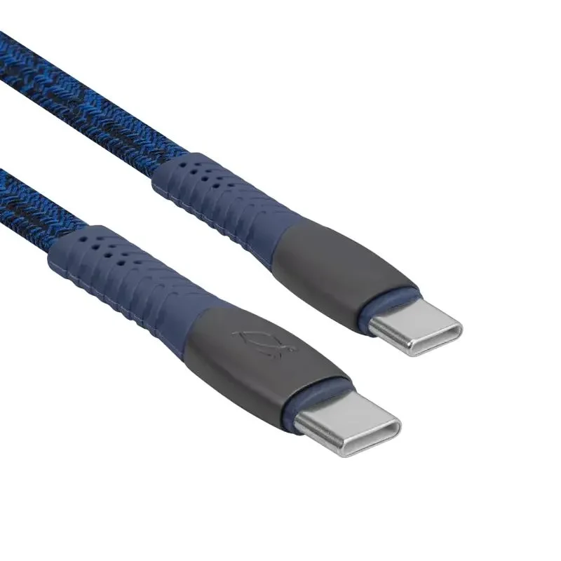 Charge and Data Cable Rivacase PS6105, USB Type-C/USB Type-C, 1,2m, Blue 7
