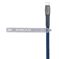 Charge and Data Cable Rivacase PS6105, USB Type-C/USB Type-C, 1,2m, Blue 2