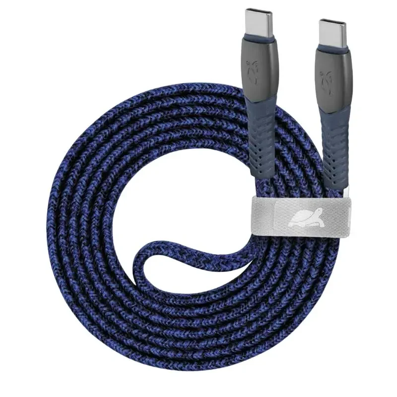 Charge and Data Cable Rivacase PS6105, USB Type-C/USB Type-C, 1,2m, Blue 3