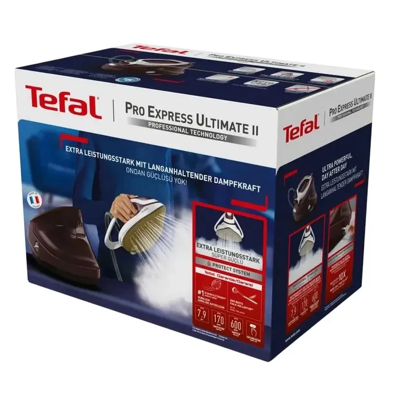 Iron with steam generator Tefal GV9721E0, 3000W, Burgundy 5