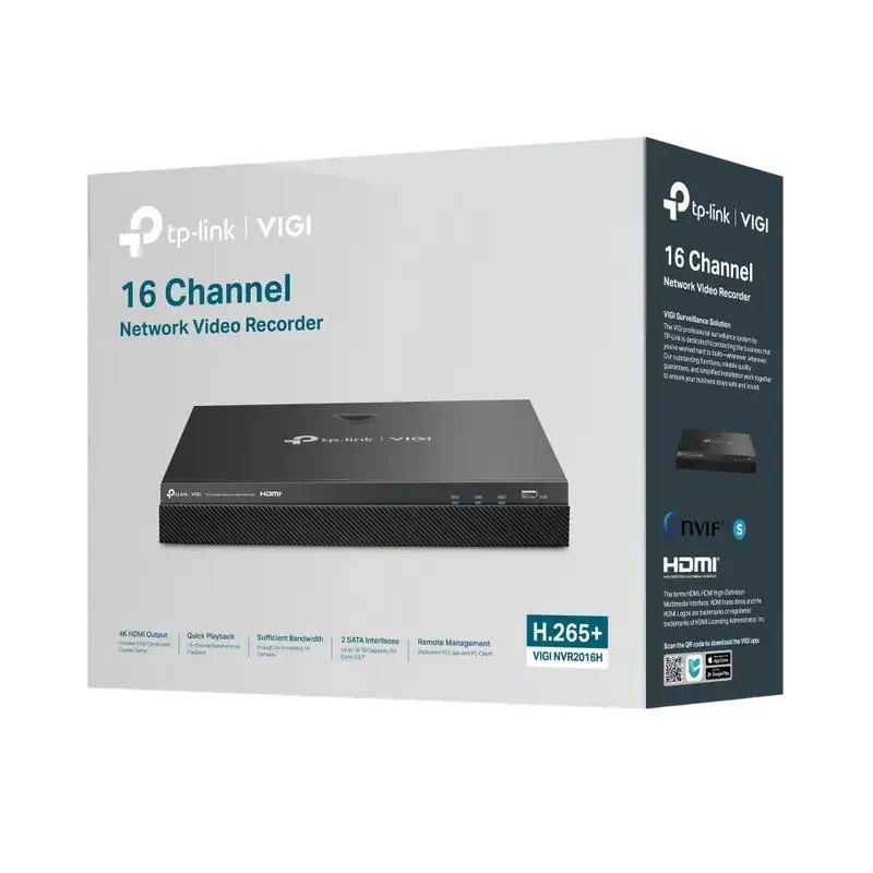 Video Recorder TP-LINK NVR2016H, Black 2