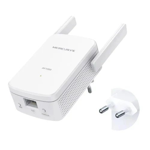 Wi-Fi + Powerline adapter MERCUSYS MP510 KIT, AV1000, 1000 Mbps, White