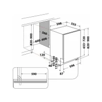 Dishwasher Whirlpool WIP 4T233 PFEG B, White 2