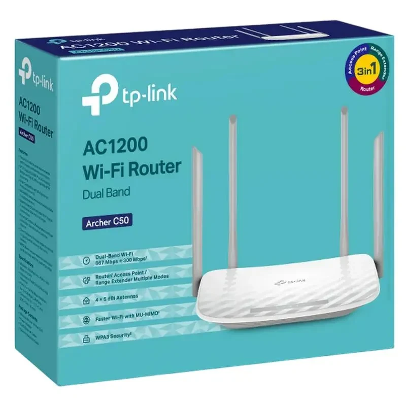 Wireless Router TP-LINK Archer C50, White 2