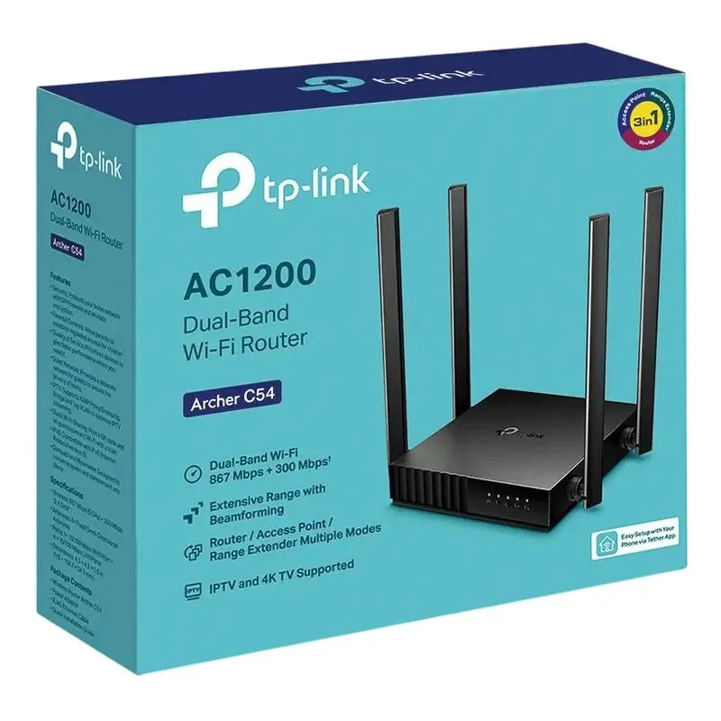 Wireless Router TP-LINK Archer C54, Black 4