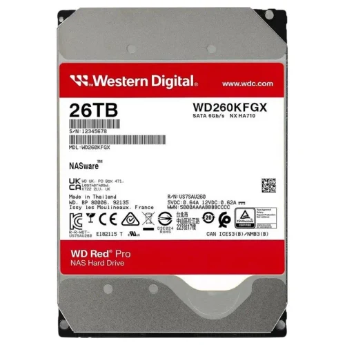 HDD (Spindle Drive) Western Digital WD Red Pro, 3.5", 26 TB <WD260KFGX>