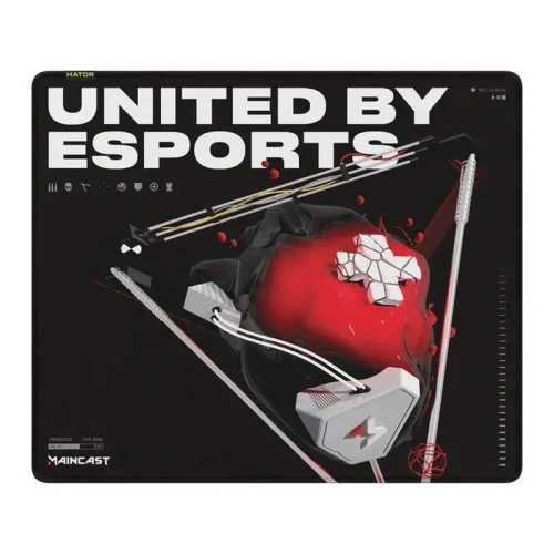 Gaming Mouse Pad HATOR Tonn eSport Maincast Edition, Large, Black