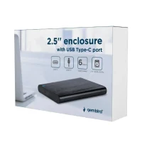 External Case Gembird EE2-U3S-6, Black (EE2-U3S-6) 3