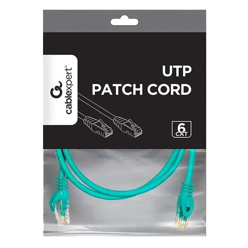 Patch cord Cablexpert PP6U-1M/G, Cat6 UTP, 1m, Green 2