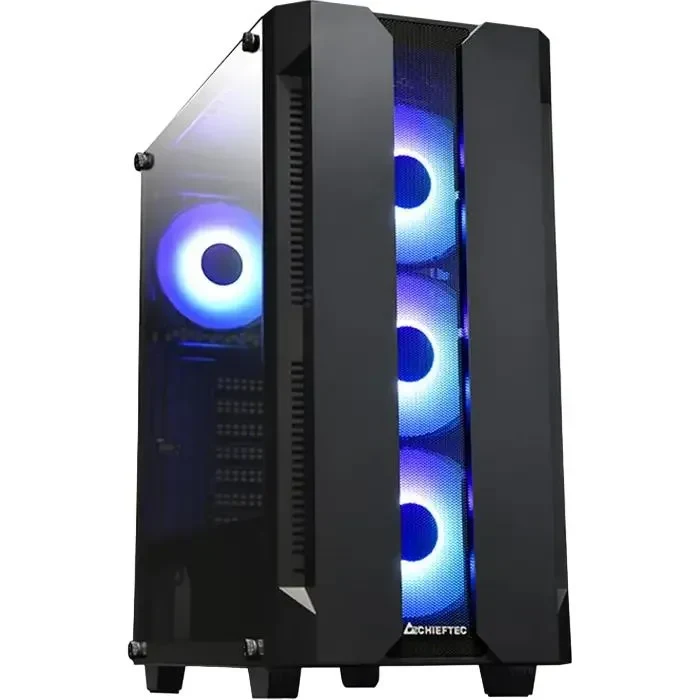 PC Case Chieftec GS-01B-OP, Midi-Tower, ATX, Black 8