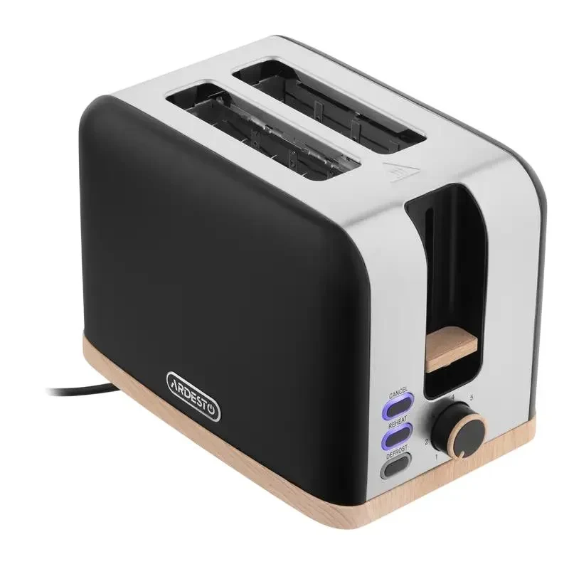 Toaster Ardesto T-F420BWD, Black | Stainless Steel 2