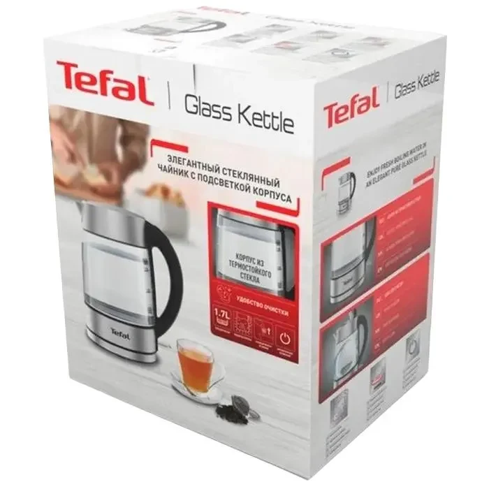 Electric Kettle Tefal KI772D38, Silver 2