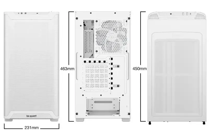 PC Case be quiet! Pure Base 501 LX, Midi-Tower, w/o PSU, White 2