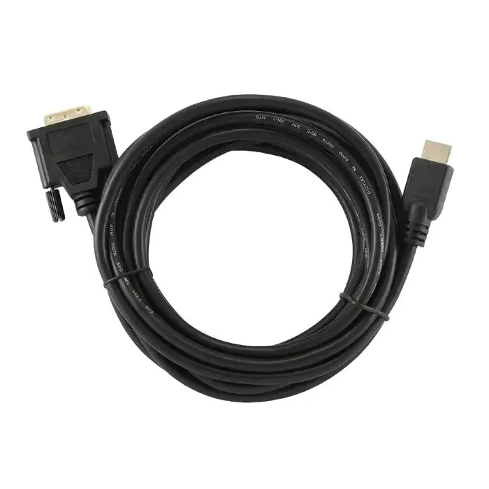 Video Cable Cablexpert CC-HDMI-DVI-15, HDMI (M) - DVI-I (M), 4,5m, Black  3