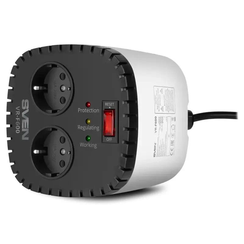 Automatic Voltage Regulator SVEN VR-F600, White 3