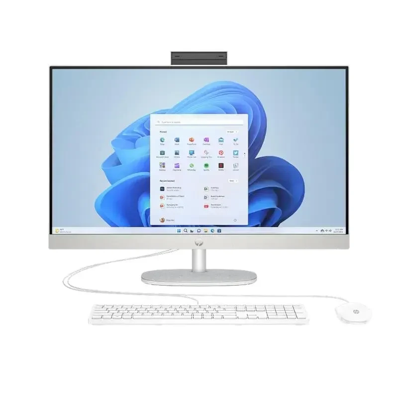 All-in-One Computer HP 27-cr1031ci, 27", Intel Core Ultra 7 155U, 16GB/512GB, FreeDOS, Shell White 2