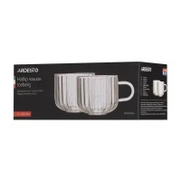 Set of cups Ardesto Iceberg AR2640GG, 400 ml, 2 pcs, Transparent 4