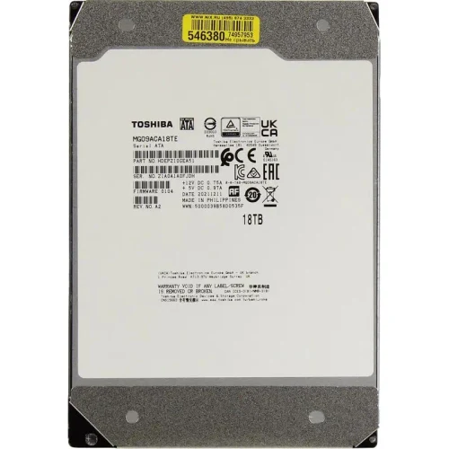 HDD (Spindle Drive) Toshiba Enterprise Capacity MG09ACA, 3.5", 18 TB <MG09ACA18TE>