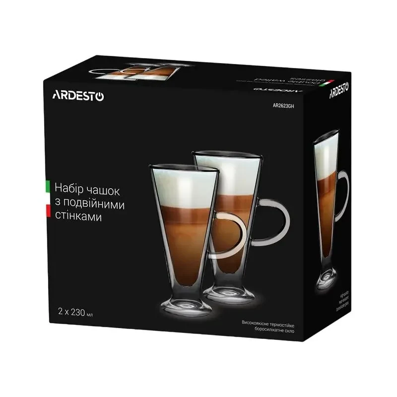 Set of gasses Ardesto AR2623GH, 230 ml, 2 pcs, Transparent 2