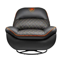 Gaming Chair Cougar Overlord, PU Leather, Black | Orange 5