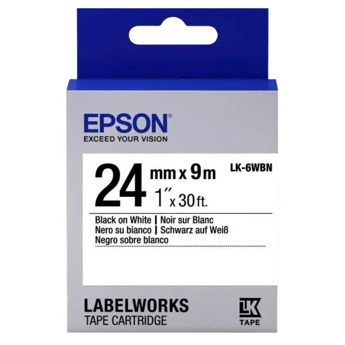 Ribbon cartridge Epson LK-6WBN, 24 mm x 9 m 2
