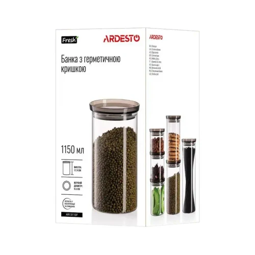 Lunch box Ardesto AR1311SF, 1150 ml,  Transparent