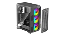 Carcasa XILENCE BREEZE II (XG181) / w/oPSU / Side panel / 3x ARGB 120mm + 1x120mm / ATX / Black 4