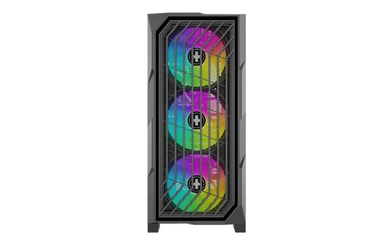 Carcasa XILENCE BREEZE II (XG181) / w/oPSU / Side panel / 3x ARGB 120mm + 1x120mm / ATX / Black 5