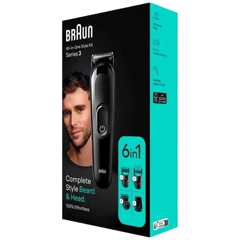 Men's Trimmer Braun MGK3410, Black 3