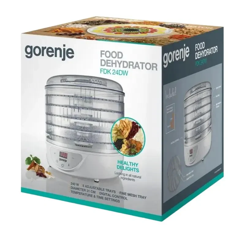 Fruit Dryer Gorenje FDK24DW, White 2