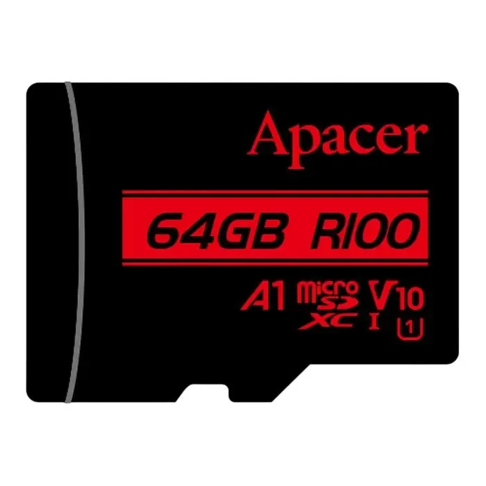 Memory Card Apacer microSDHC UHS-I U1 Class 10, 64GB  3