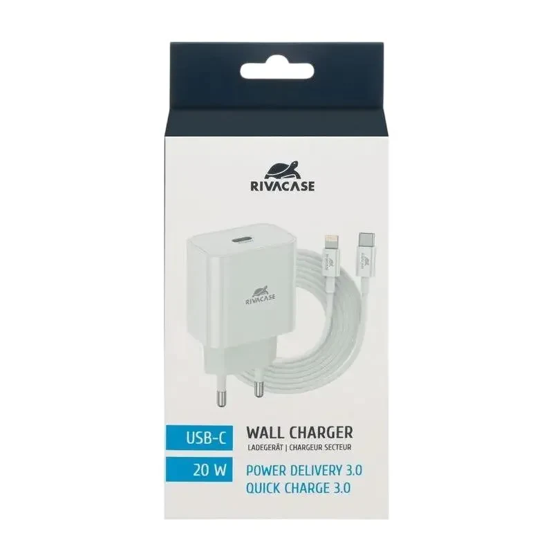 Wall Charger Rivacase PS4101 WD5, 20W, White 14